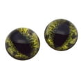 thumbnail image 2 of High Domed Green Alligator Glass Eyes, 2 of 7