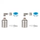 thumbnail image 1 of 2X Válvula de Flotador, Válvula de Flotador de Agua de 1/2 Pulgada A 3/4 Pulgada, Válvula de Flotador de Control de de Agua Completamente Automática de Acero Inoxidable 304, 1 of 5