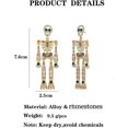 thumbnail image 5 of Pendientes de Halloween con diamantes de imitación, pendientes colgantes de aleación, hipoalergénicos, lindo Dr., 5 of 5