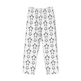 thumbnail image 4 of Goofa Hand Drawn Turtle Printed Soft Pajama Pants for Men, Wide Leg Comfy Casual Lounge Yoga Pants-Small, 4 of 9