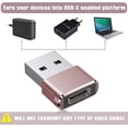 thumbnail image 4 of USB to USB C Adapter 2 pack, Type C Female to A Male Cable Connector, 4 of 6