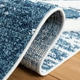 thumbnail image 5 of SAFAVIEH Moroccan Tassel Dawson Geometric Shag Area Rug, Blue/Ivory, 6'7" x 9'2", 5 of 8