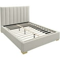 thumbnail image 5 of Meridian Furniture Pierce Beige Linen Textured Fabric Full Bed, 5 of 17