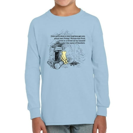 

Pooh Bear Once Upon A Time Long Sleeve Toddler -Smartprints Designs 4 Toddler
