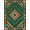Green, Pattern 1, variant on ODIKA Geometric Atomic Motif Minimalist Border Hallway Abstract School Stain Resistant Flatwoven for Entryway, Kitchen, Mudroom