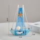 thumbnail image 3 of Adornos artesanales decorativos de velero de 15 cm, estilo mediterráneo, estatua de madera, adorno de barco de pesca, modelo de regalo, decoración de escritorio para el hogar y la Regalo de navidad, 3 of 6