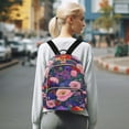 thumbnail image 7 of FORMRS Mini Backpack Purse for Women Quilted Travel Daypack Casual Shoulder Bag, Beautiful Floral Pattern, 7 of 7