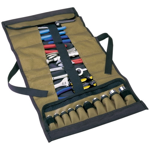 Custom Leathercraft 1173 32-Pocket Socket and Tool Roll Pouch