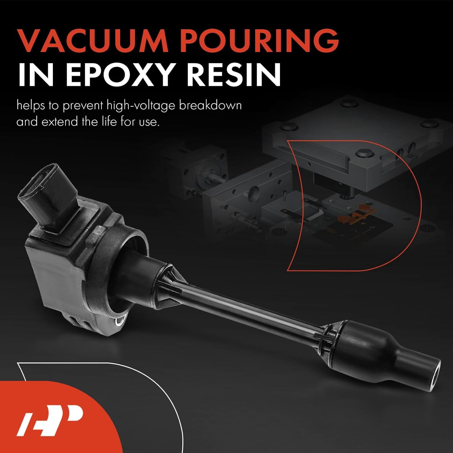 A-Premium Ignition Coil Pack for Toyota Camry 2.5L 2018-2021, Corolla 2.0L 2019-2021 & Lexus ES250 2.5L 2021-2023, Replace# UF-848, 90919-02276