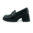 thumbnail image 5 of Womens Platform Loafers Chunky Heel Penny Loafer Lug Sole Slip On Round Toe Comfort Dress Work Shoes, 5 of 11