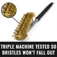 thumbnail image 2 of Grillaholics Essentials Brass Grill Brush - Safe for Porcelain & Ceramic Grill Grates, 2 of 8