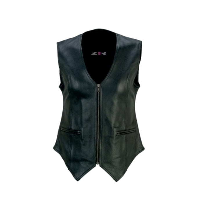 womens leather vest