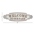 thumbnail image 3 of DecMode Indoor Brown Metal Farmhouse Sign Wall Decor, 3 of 9