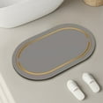 thumbnail image 4 of Diatom Mud Bathroom Mat Quick Dry Floor Rug, Super Absorbent Non Slip Backing Bath Carpet, Durable Thin Shower Mat For Bathtub Front Sink Kitchen Entryway Indoor Home Use, 4 of 6
