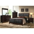 thumbnail image 6 of Carlton Bedroom Set with Upholstered Headboard Cappuccino, 6 of 6