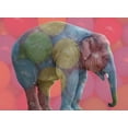 thumbnail image 2 of Lewis, Sheldon 18x14 White Modern Wood Framed Museum Art Print Titled - Playpen Elephant, 2 of 4