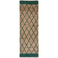 thumbnail image 3 of SAFAVIEH Natural Fiber Ingram Geometric Area Rug, Natural/Dark Green, 8' x 10', 3 of 8