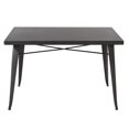 thumbnail image 3 of Homycasa Industrial 47'' Rectangular Metal Dining Table, 3 of 8