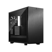 Fractal Design Define 7 Black Brushed Aluminum / Steel E-ATX Silent Modular Dark Tinted Tempered Glass Window Mid Tower Computer Case