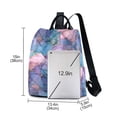 thumbnail image 3 of FORMRS Women's Travel Backpack Purse Anti-Theft Hidden Pockets Casual Shoulder Bag, Pink Marble Pattern, 3 of 7