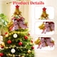 thumbnail image 4 of Sombrero Navideño De Plástico Adorno de estrella para la punta del árbol de Navidad: Gorro de Papá Noel, 38 x 34 x 18 cm, dorado (1 unidad) Rkxzt, 4 of 9