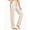 Beige, variant on Women Cotton Yoga Sweatpants with Drawstring Wide Leg Lounge Pajama Pants for Workout Jogging Running Home & Leisure