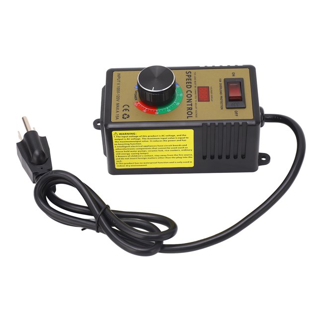 Speed Regulator, Motor Speed Controller Easy Multifunctional US Plug AC100-120V for Electric Power Tools