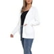 thumbnail image 4 of Suéteres de cárdigan largos para mujeres, con botones, abiertos al frente, cárdigan de punto, atuendos casuales con bolsillos, XS, blanco, 4 of 6