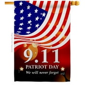 Remember 9/11 House Flag Patriot Day 28 X40 Double-Sided Yard Banner