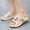 Beige, variant on Men's Color‑block Orthopedic Platform Slide Sandals, Soft EVA Non‑slip Open‑toe Massage Insole Casual Summer Indoor Outdoor Slippers Orange A