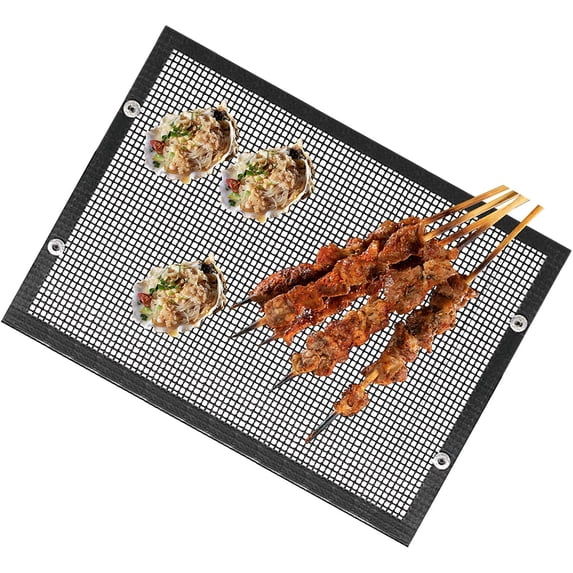 BBQ Grill Mesh Bag, Non-Stick Mesh Grilling Bag, High Temperature Resistance Reusable Mesh Grilling Bag Outdoor Picnic Tool, for Outdoor Picnic Cooking BBQ (17x24cm)