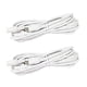 thumbnail image 1 of Cable de extensión de 2,5 m CC de 12 V, 5,5 mm x 2,1 mm, CC de 0 a 36 V, macho a hembra, para monitor de coche, cámara CCTV, tira de LED, color blanco, 1 of 5