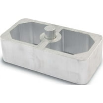 Allstar ALL56131 2.5" Wide x 5" Long x 1.5" High 9/16" Pin Diameter Extruded Aluminum Lowering Block