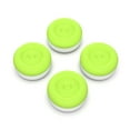 thumbnail image 2 of PlayVital Thumbs Cushion Caps Thumb Grips for ps5, for ps4, Thumbstick Grip Cover for Xbox Series X/S, for Xbox One, Elite Series 2, for Switch Pro Controller - Bright Green & Robot White, 2 of 7