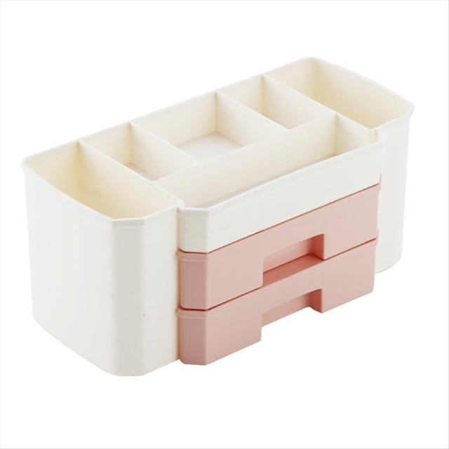 Organizador de Maquillaje Estuche de Cosméticos para Joyería Accesorios para el Cabello Producto de Belleza para el Cuidado Piel Organizador Caja Almacenamiento Maquillaje, Rosa