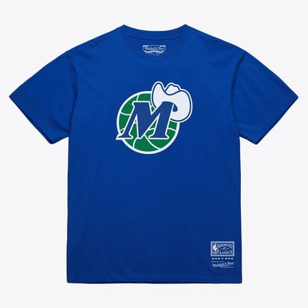 Unisex Mitchell & Ness Royal Dallas Mavericks Hardwood Classics Arch T-Shirt