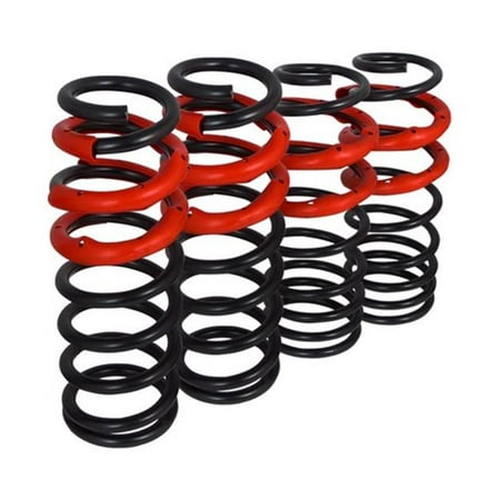Spec-D Tuning CL-CV92BK-SD Lowering Springs for 92 to 00 Honda Civic, Black - 11 x 11 x 16 (Best Lowering Springs For Civic)