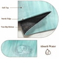 thumbnail image 6 of Turquoise Area Rugs 5'x8', Washable Small Throw Rugs for Classroom Bedroom, Modern Abstract Art Ombre Striped Indoor Outdoor Rug Non-Slip Low Pile Carpet Runner Reversible Floor Mats, 6 of 8