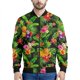 thumbnail image 2 of Chaqueta con estampado de flores hawaianas para hombre, sudaderas con estampado 3D de plantas coloridas, mangas largas, abrigos con cremallera para primavera y otoño, 2 of 5