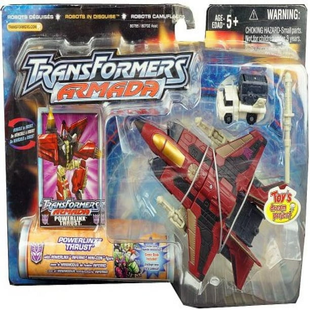 Transformers Armada EXCLUSIVE Powerlinx Thrust With Inferno Minicon