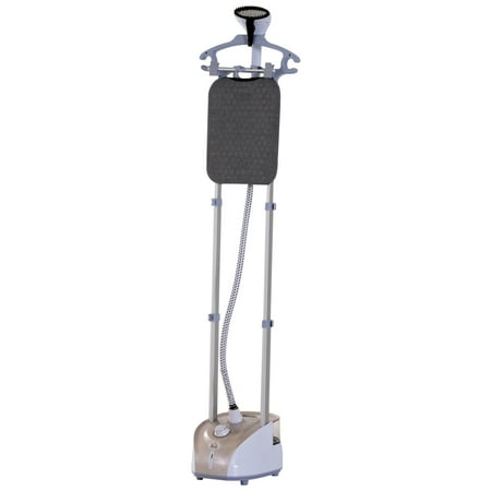HOMCOM 1350W Full-Size 2-Liter Upright Garment Steamer with Built-in Ironing Board and Hanger