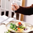 thumbnail image 5 of 60-Piece Silverware Set for 12, Stainless Steel Flatware Set with Grooved Handles, Mirror Polished, Dishwasher Safe, 5 of 9