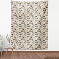 thumbnail image 3 of Modern Upholstery Fabric by the Yard, French Eiffel Tower Shabby Form Style Garden Roses Butterfly Flowers Leaves Art, Decorative Fabric for DIY and Home Accents, Multicolor by Ambesonne, 3 of 4
