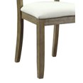 thumbnail image 7 of Karsen Beige Linen & Rustic Oak Finish Side Chair Set of 2 - Padded Seat, Button Tufted, Hardwood Legs, 23"W x 19"D x 39"H, 220lb Capacity, Perfect for Living Room & Dining Room, 7 of 7