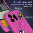 thumbnail image 3 of for iPhone 16 Pro Max Cute Cartoon Case, Women Girls Boys Kids 3D Cartoon Pattern Cover Soft TPU Silicone Flexible Shockproof Anti-Scratch Protective Phone Cover for iPhone 16 Pro Max, Rose, 3 of 8
