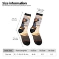 thumbnail image 2 of Fuzoiu Friendship Dragon Print Athletic Crew Socks for Men & Women,Casual Crew Socks,Above Ankle Crew Socks for Business, Casual, 2 of 6