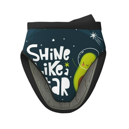 

Tebeau Avocado in Space1 Print Short Oven Mitts Heat Resistant Silicone Kitchen Mini Oven Mitts Non-Slip Grip Surfaces and Hanging Loop Gloves
