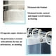 XZNGL Rideaux de Douche Transparent Non Toxique Résistant aux Moisissures Salle de Bain Imperméable – image 4 sur 8
