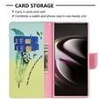 thumbnail image 6 of Feishell for Samsung Galaxy S23 Ultra (6.8 inch) Case,Fashion Painted Pattern PU Leather Shockproof Magnetic Clasp Flip Cover with Card Slots Kickstand Wallet Phone Case,B-Feather, 6 of 8