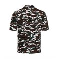 thumbnail image 4 of Camisa de playa de manga corta para hombre, moderna, informal, con botones y cuello, talla L, estampado de camuflaje y café para verano, 4 of 6